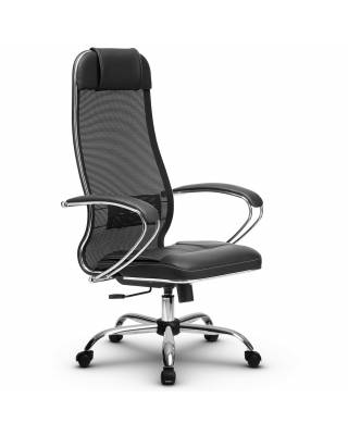 Эргономичное кресло руководителя Метта комплект 5 черный ch