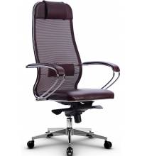 Эргономичное кресло руководителя Samurai Comfort - 1.01 бордовое