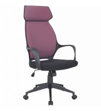 Кресло офисное  PREMIUM "Galaxy EX-519", ткань, черное/терракотовое