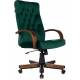 Кресло руководителя Бюрократ T-9928WALNUT Fabric зеленый Italia Green крестов. металл/дерево главное фото в маленьком размере