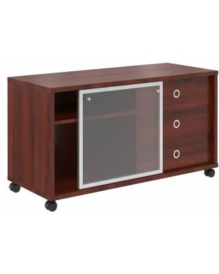 Тумба мобильная с дверью купе B 202.2 Бургунди 1200х500х660