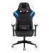 Кресло игровое геймерское Бюрократ VIKING 4 AERO BLUE две подушки черный/синий искусст.кожа/ткань. Фото товара с разных ракурсов.