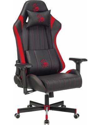 Кресло игровое A4Tech Bloody GC-990 черный/красный эко.кожа крестов. металл