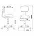 Кресло детское Бюрократ CH-W299/PK/TW-13A спинка сетка розовый TW-06A TW-13A (пластик белый). Фото товара с разных ракурсов.