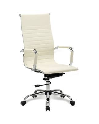 Кресло офисное  "Energy EX-509", экокожа, хром, бежевое, 531166