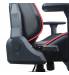 Кресло компьютерное  "GT Carbon GM-120", две подушки, экокожа, черное/красное, 531931. Фото товара с разных ракурсов.