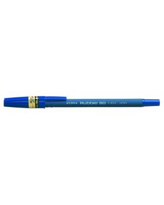 Ручка шариковая Zebra RUBBER 80 (R-8000-BL) 0.7мм корпус кауч.микропор. синий