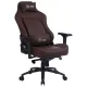 Кресло игровое Cactus CS-CHR-0112BR коричневый эко.кожа с подголов. крестов. сталь. Фото товара с разных ракурсов.