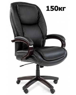 Кресло руководителя Сhairman 408, кожа+PU, черное