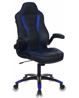 Игровое кресло VIKING-2 (черно-синий кожзам)