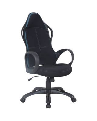 Кресло офисное  PREMIUM "Force EX-516", ткань, черное/вставки синие, 531572