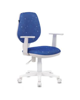 Кресло  "Fancy MG-201W", с подлокотниками, пластик белый, с рисунком "Cosmos", 532408, MG-201W_532408