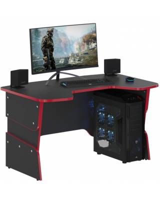 Стол игровой STG 1385 (антрацит-красный) главное фото