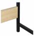 Стол на металлокаркасе BRABIX LOFT CD-003, 640х420х840 мм, цвет дуб натуральный, 641217. Фото товара с разных ракурсов.