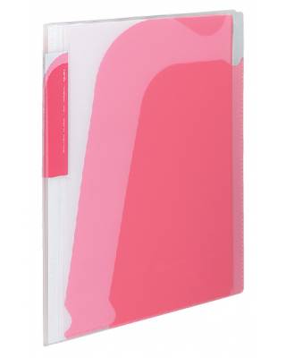 Папка-уголок Kokuyo Novita RA-N210P 10 внутр.карман A4 пластик 0.8мм розовый/малиновый