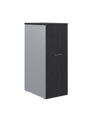 Тумба с выдвижной секцией ODMS 660 легно темный /металлик 430х660х1164  главное фото