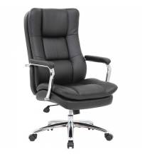 Кресло офисное  PREMIUM "Amadeus EX-507", экокожа, хром, черное, 530879