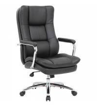 Кресло офисное  PREMIUM "Amadeus EX-507", экокожа, хром, черное
