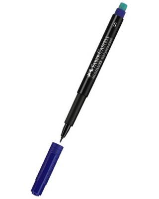 Ручка капиллярная Faber-Castell Multimark (152351) 0.4мм голубые чернила