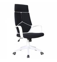 Кресло офисное  PREMIUM "Prime EX-515", пластик белый, ткань, черное, 531812