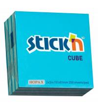 Блок самоклеящийся бумажный Stick`n 21337 51x51мм 250лист. 70г/м2 неон+пастель 2цв.в упак.