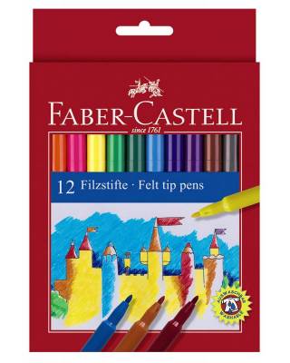 Фломастер Faber-Castell 554212 12цв. картон