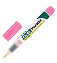 Маркер меловой MUNHWA "Chalk Marker", 3 мм, РОЗОВЫЙ, сухостираемый, для гладких поверхностей, CM-10