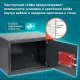 Сейф мебельный DASWERK (ДАСВЕРК) SC-250KL (250х350х250 мм), ключевой замок, графит, 291342. Фото товара с разных ракурсов.