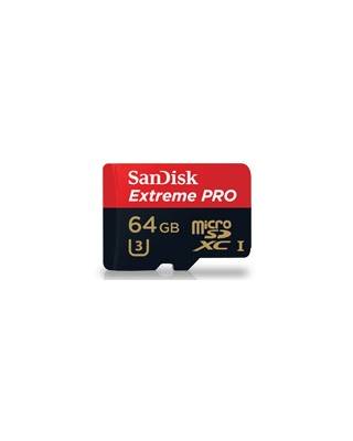 Флеш карта microSDXC 64Gb Class10 Sandisk SDSDQXP-064G-G46A Extreme Pro + adapter