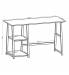 Стол на металлокаркасе BRABIX LOFT CD-006,1200х500х730 мм,, 2 полки, цвет дуб натуральный, 641226. Фото товара с разных ракурсов.