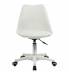 Кресло стул  "Eames MG-310 PL", пластик белый, экокожа белая, 532926. Фото товара с разных ракурсов.