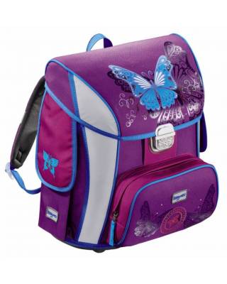 Ранец Step By Step BaggyMax Simy Butterfly фиолетовый/рисунок бабочки