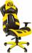 Игровое кресло Chairman game 25 Россия экопремиум черно-желтый