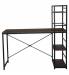 Стол на металлокаркасе BRABIX LOFT CD-005, 1200х520х1200 мм, 3 полки, цвет морёный дуб, 641221. Фото товара с разных ракурсов.