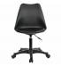 Кресло стул  "Eames MG-310 PL", пластик черный, экокожа черная, 532927. Фото товара с разных ракурсов.