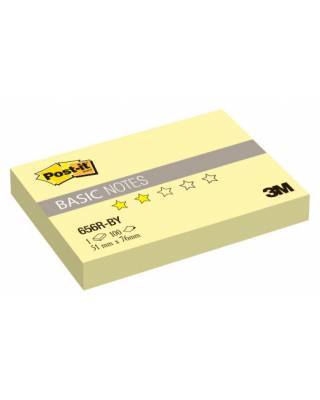 Блок самоклеящийся бумажный 3M Post-it Basic 656R-BY 7100020769 51x76мм 100лист. желтый канареечный