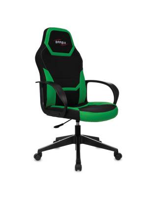 Кресло компьютерное  "Alpha GM-018", ткань/экокожа, черное/зеленое, 532639, GM-018_532639