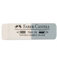 Ластик Faber-Castell 7061 186150 каучук серый/белый двусторонний