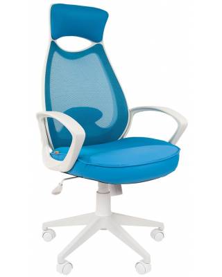 Кресло Chairman 840 (голубая ткань TW)