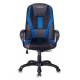 Кресло игровое Бюрократ VIKING-9/BL+BLUE черный/синий искусст.кожа/ткань. Фото товара с разных ракурсов.