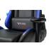 Кресло игровое геймерское Бюрократ VIKING 5 AERO BLUE черный/синий искусственная кожа. Фото товара с разных ракурсов.