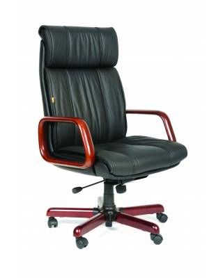 Офисное кресло Chairman 419 Россия кожа черная