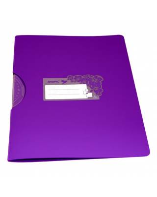 Папка с фигурным клипом Бюрократ Tropic -TR550AZURE A4 пластик 0.5мм голубой