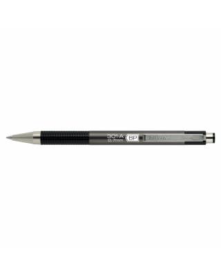 Ручка шариковая Zebra 301A (26341) серый d=0.7мм синие автоматическая сменный стержень резин. манжета