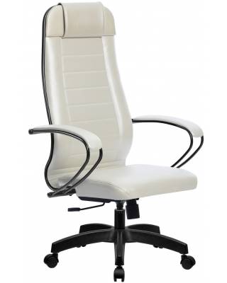 Кресло руководителя МЕТТА Комплект 28 пластик белый лебедь (перфорированная кожа)