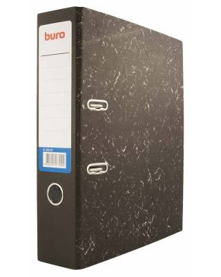 Папка-регистратор Buro A4 70мм бумага/бумага черный мрамор без. окант. разборная накл.на кор.