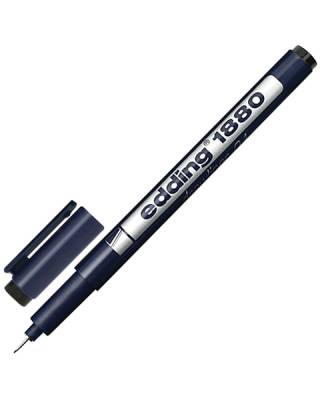 Ручка капиллярная (линер) EDDING DRAWLINER 1880, ЧЕРНАЯ, толщина письма 0,1 мм, водная основа, E-1880-0.1/1