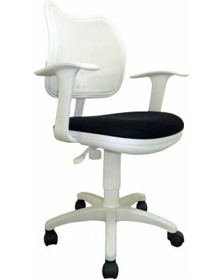 Кресло бюрократ CH-W797 AXSN (Серое с белой спинкой)