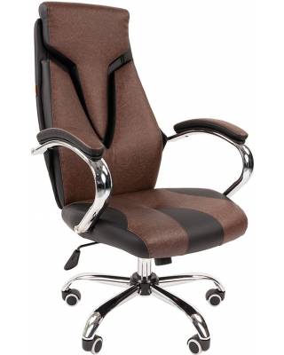 Офисное кресло Chairman 901 Россия экопремиум коричневый