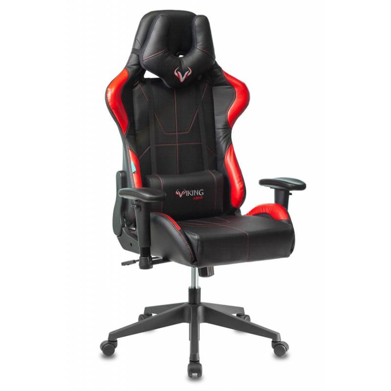 Кресло игровое Бюрократ VIKING 5 AERO RED черный/красный искусственная кожа главное фото